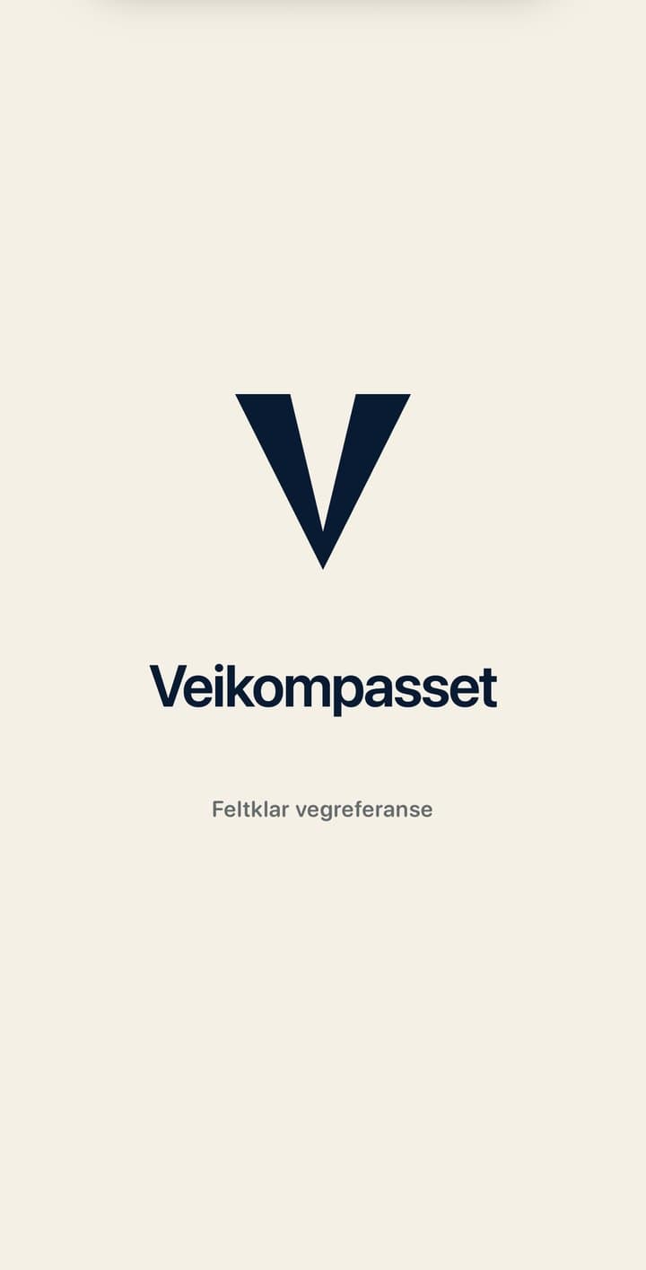 Veikompasset — startskjerm